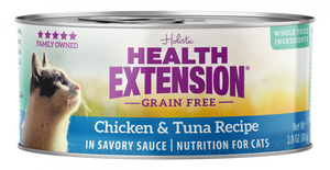 Health Extension Grain Free Chicken and Tuna Recipe Canned Cat Food