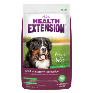 Health Extension Chicken & Brown Rice Large Bites Dry Dog Food